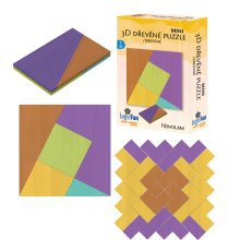                             Hlavolam - Mini 3D drevené puzzle viac druhov                        