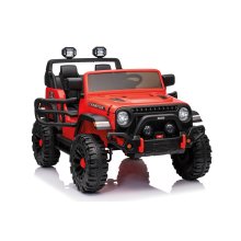                             Detský elektrický JEEP červený + diaľkový ovládač                        
