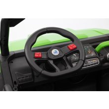                             Detská elektrická zelená šesťkolka + diaľkový ovládač                        