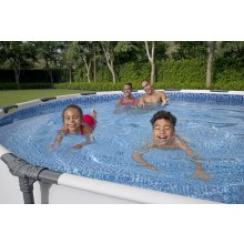                             BESTWAY 56595 - Bazén s konštrukciou Steel Pro Max 427 x 84 cm + kartušová filtrácia                        