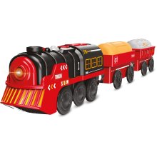                             BABU vláčiky - R/C Parný vlak - červený                        