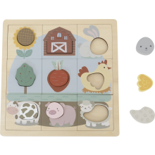                             BABU - Edukatívne puzzle Farma - 12 dielikov                        