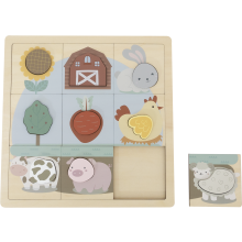                             BABU - Edukatívne puzzle Farma - 12 dielikov                        