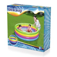                             BESTWAY 51117 - Detský nafukovací bazén dúhový 157 x 46 cm                        