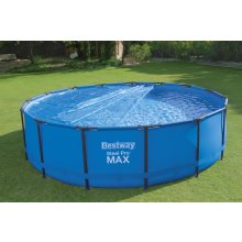                             BESTWAY 58253 - Solárna plachta na bazén 462 cm modrá guľatá                        