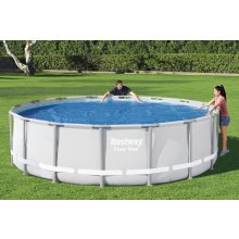                             BESTWAY 58253 - Solárna plachta na bazén 462 cm modrá guľatá                        