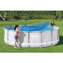                             BESTWAY 58253 - Solárna plachta na bazén 462 cm modrá guľatá                        