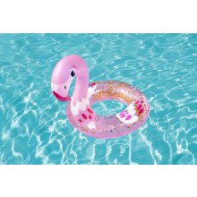                             BESTWAY 36306 - Nafukovací kruh s trblietkami - plameniak, labuť, priemer 61 cm                        