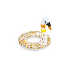                             BESTWAY 36306 - Nafukovací kruh s trblietkami - plameniak, labuť, priemer 61 cm                        