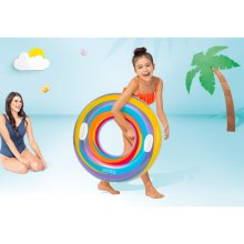                             INTEX - Nafukovací kruh s držadlami HVIEZDY 91 cm                        