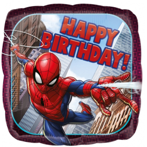 Balónek foliový - Spider-Man Happy Birthday 43 cm