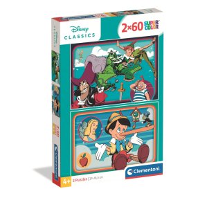 Clementoni - Puzzle 2x60 Disney Klasika