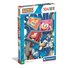 Clementoni - Puzzle 104 Sonic the Hedgehog
