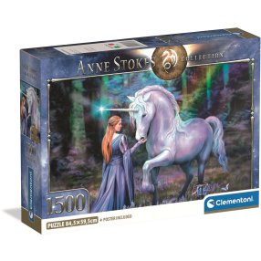 Clementoni - Puzzle 1500 Anne Stokes Modrý zvončekový les