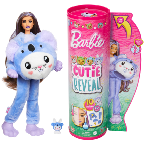 Barbie Cutie Reveal Barbie v kostýmu - Zajíček ve fialovém kostýmu koaly