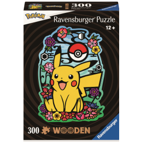 Ravensburger Dřevěné puzzle Pikachu 300 dílků