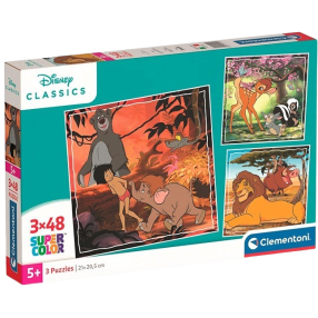 Clementoni - Puzzle 144 Disney klasika 3x48 dílků