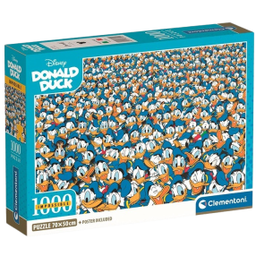 Clementoni - Puzzle 1000 Impossible: Kačer Donald