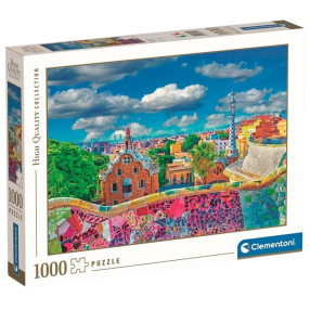 Clementoni - Puzzle 1000 Park Güell, Barcelona