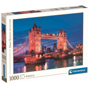 Clementoni - Puzzle 1000 Tower Bridge v noci