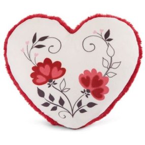 NICI Vankúš Zajačik LOVE v tvare srdca 25x22 cm