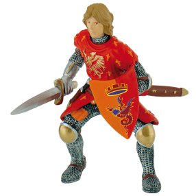 Bullyland 80786 - Princ s mečom červený