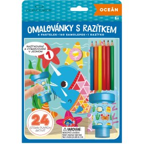 CONCORDE Omaľovánky s pečiatkou Oceán