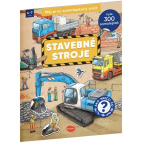 Ella&Max Môj prvý samolepkový zošit – STAVEBNÉ STROJE