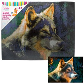 Diamantové maľovanie - Vlk 40 x 50 cm