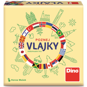 Dino - Poznaj vlajky, cestovná hra