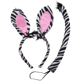 Set karneval - Čelenka zebra
