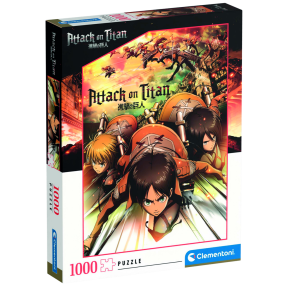 Clementoni - Puzzle 1000 Útok titánov (Attack on Titan)