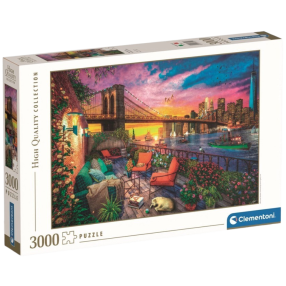 Clementoni - Puzzle 3000 Západ slnka nad Manhattanom