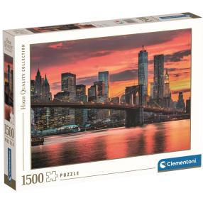 Clementoni - Puzzle Rieka East River za súmraku, USA 1500 dielikov
