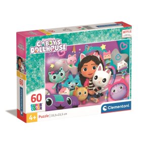 Clementoni - Puzzle 60 Gábinin kúzelný domček