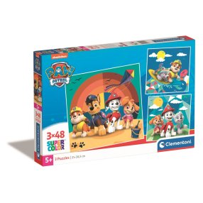 Clementoni - Puzzle 3x48 Square Labková Patrola