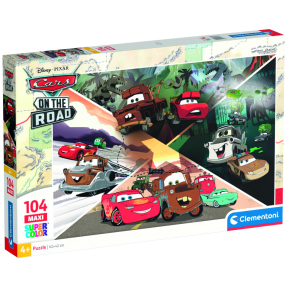Clementoni - Puzzle Maxi 104 Disney Disney Pixar CARS: Autá na cestách