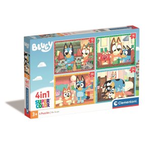 Clementoni - Puzzle 4v1 Bluey (12+16+20+24 dielikov)