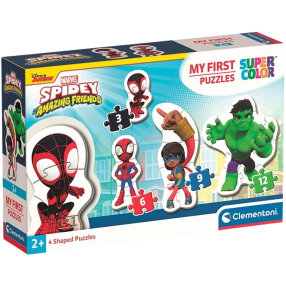 Clementoni - Moje prvé puzzle 4v1 Spidey a jeho úžasní priatelia (3,6,9,12 dielikov)