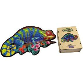 Drevené puzzle - Chameleon