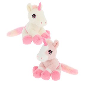 Keeleco Jednorožec s vrkôčikmi 22 cm, 2 druhy