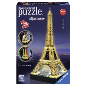 Ravensburger Puzzle Eiffelova veža 3D nočná 216 dielikov
