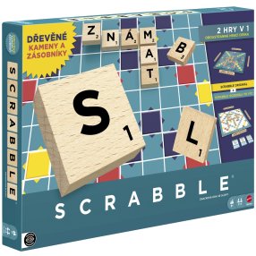 Scrabble Drevená edícia CZ