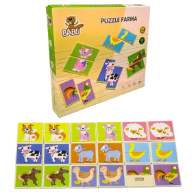 BABU - Puzzle- Pexeso zvířátka z farmy