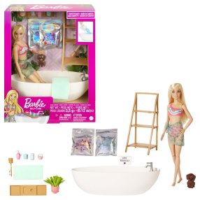 Barbie bábika a kúpeľ s mydlovými konfetami blondínka