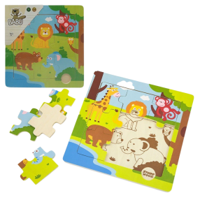 BABU - Dřevěné Puzzle ZOO