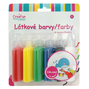 CreaFun - Látkové barvy 6 barev