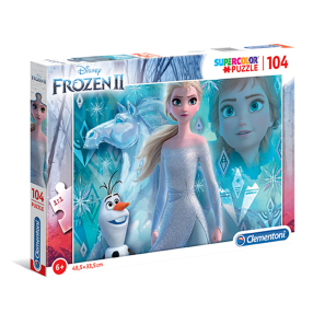 Clementoni - Puzzle Supercolor 104 Frozen 2