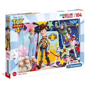 Clementoni - Puzzle Supercolor 104 Toy Story 4