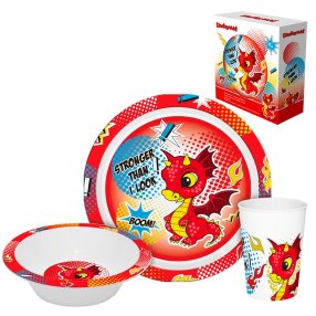 Dragon jedálenský set 3ks